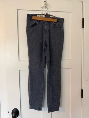 Pilcro and the Letterpress Anthropologie Skinny Jeans in Charcoal